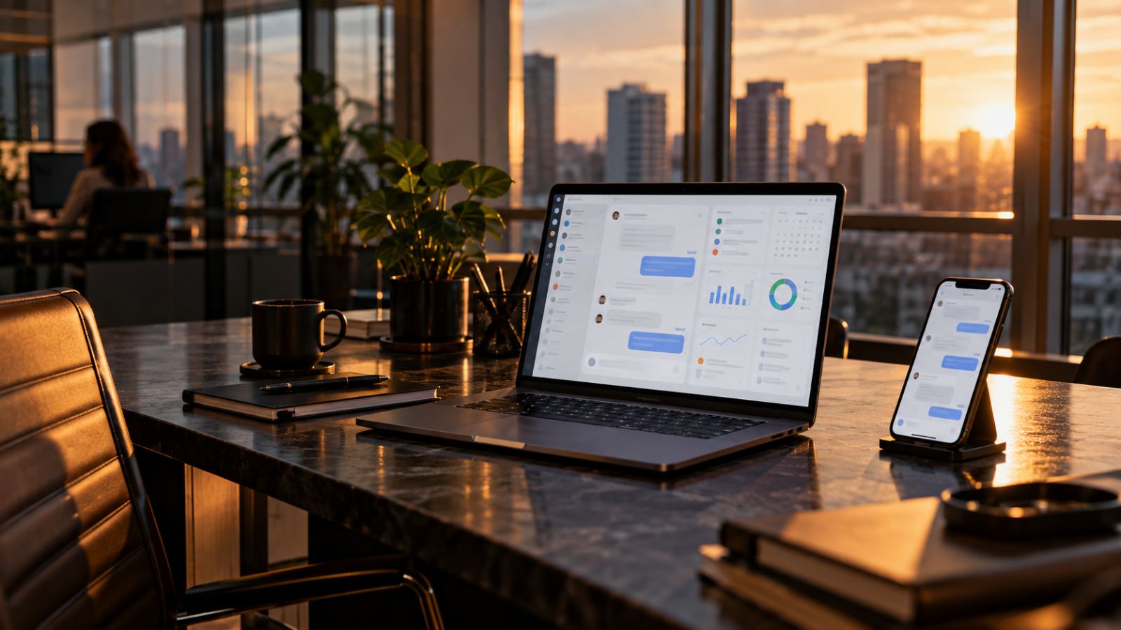 Agente de inteligência artificial conectado a sistemas de atendimento e dados empresariais.